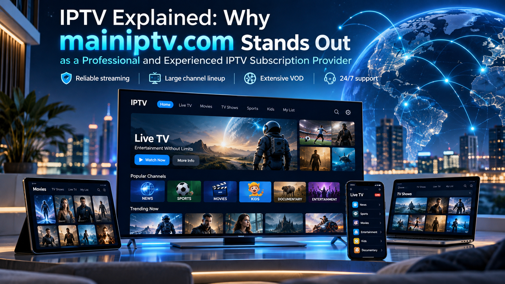 IPTV Explained: Why mainiptv.com Stands Out as a Professional and Experienced IPTV Subscription Provider