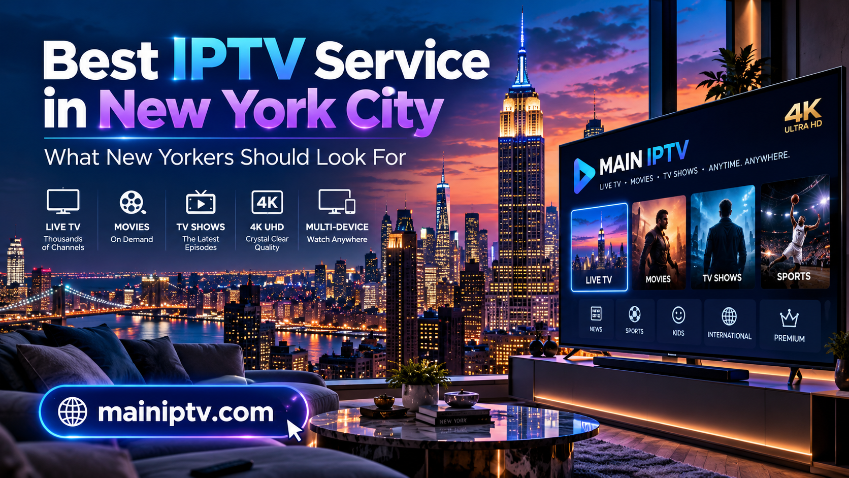 Best IPTV Service in New York City: What New Yorkers Should Look For