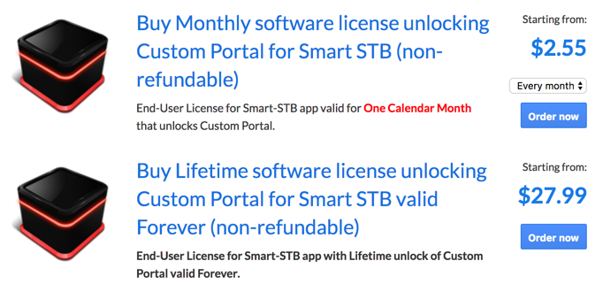 smart stb paid licenses