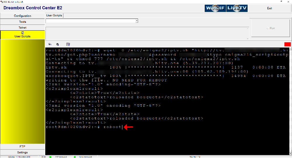 Install IPTV via autoscript bouquet list on Enigma2