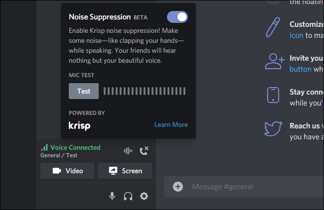 Noise Suppression in Discord