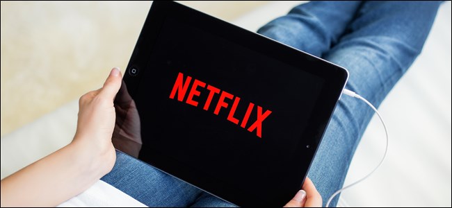 Netflix Logo on a Tablet