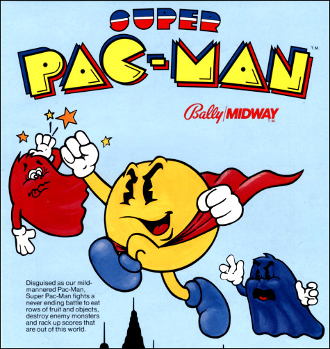 "Super Pac-Man" arcade flyer.