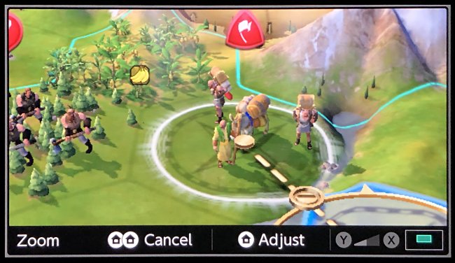 Zoom locked in place on Nintendo Switch