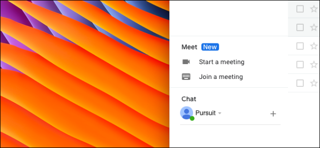 User removing the Google Meet section in Gmail sidebar