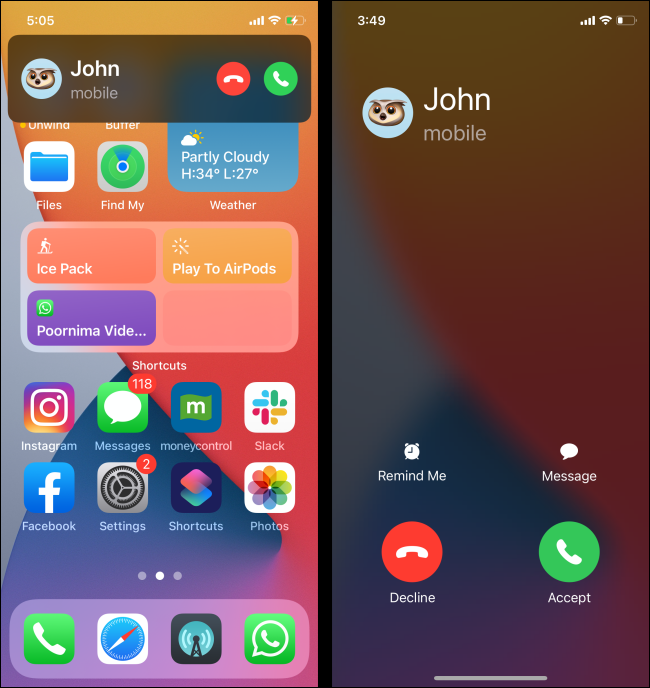 Changing Banner to Full Screen for Phone Calls