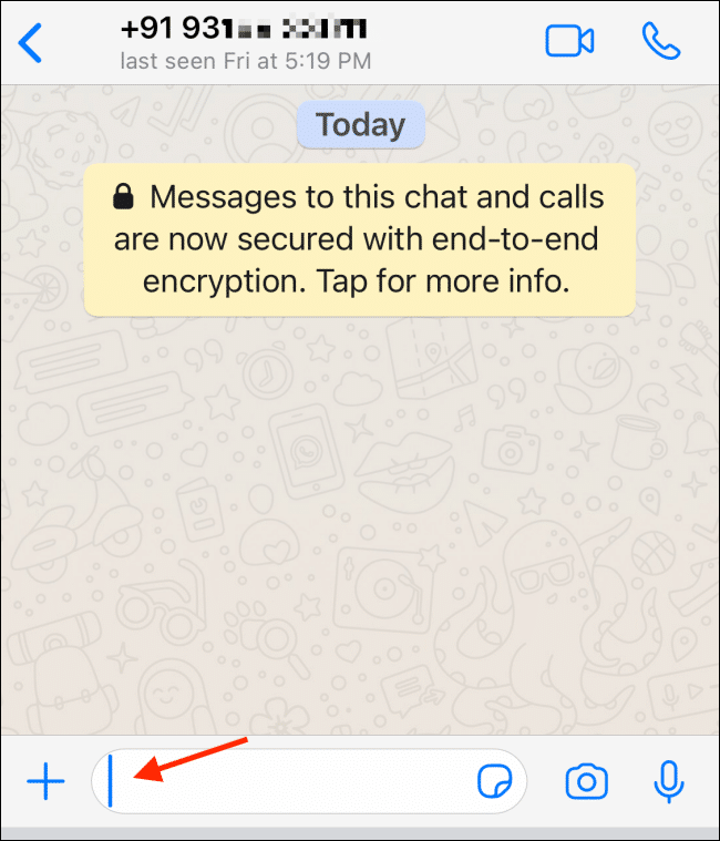 Enter Text and Send it To The WhatsApp Chat