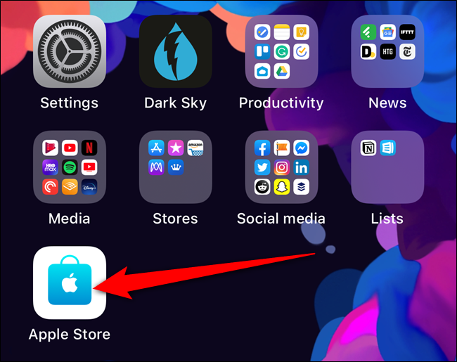 Press and hold on an app you want to remove from the home screen