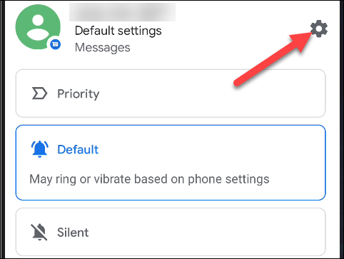 go to notification settings for app