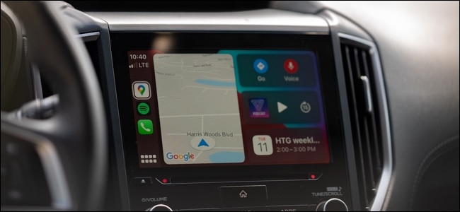 Apple CarPlay on Subaru infotainment system