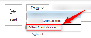 The "Other Email Address" option.