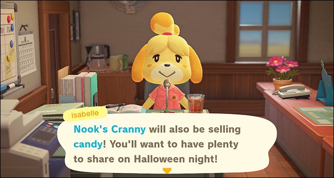 ACNH Isabelle candy announcement