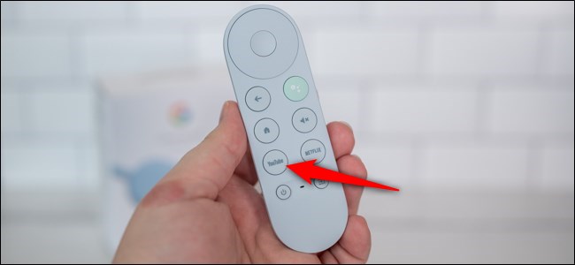 Press and hold the "YouTube" button on the Chromecast with Google TV remote