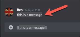 Tap a spoiler message to open it in Discord.