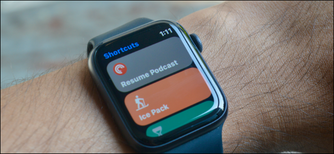 Shortcuts automations running on an Apple Watch