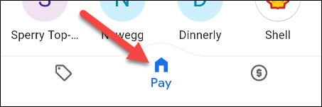 google pay home tab